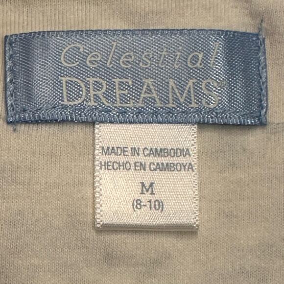 Celestial Dreams Women’s Size Medium Cropped Floral Pajama Set - Picture 4 of 7